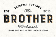 Brother Font Duo (Bonus), a Sans Serif Font by Anxiety Studio (Thumbnail 1 of 8)
