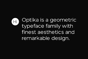 OPTIKA - Minimalist Font Family