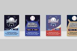 Baseball Tournament Flyer Template, a Flyer Template by Kazi Hossain