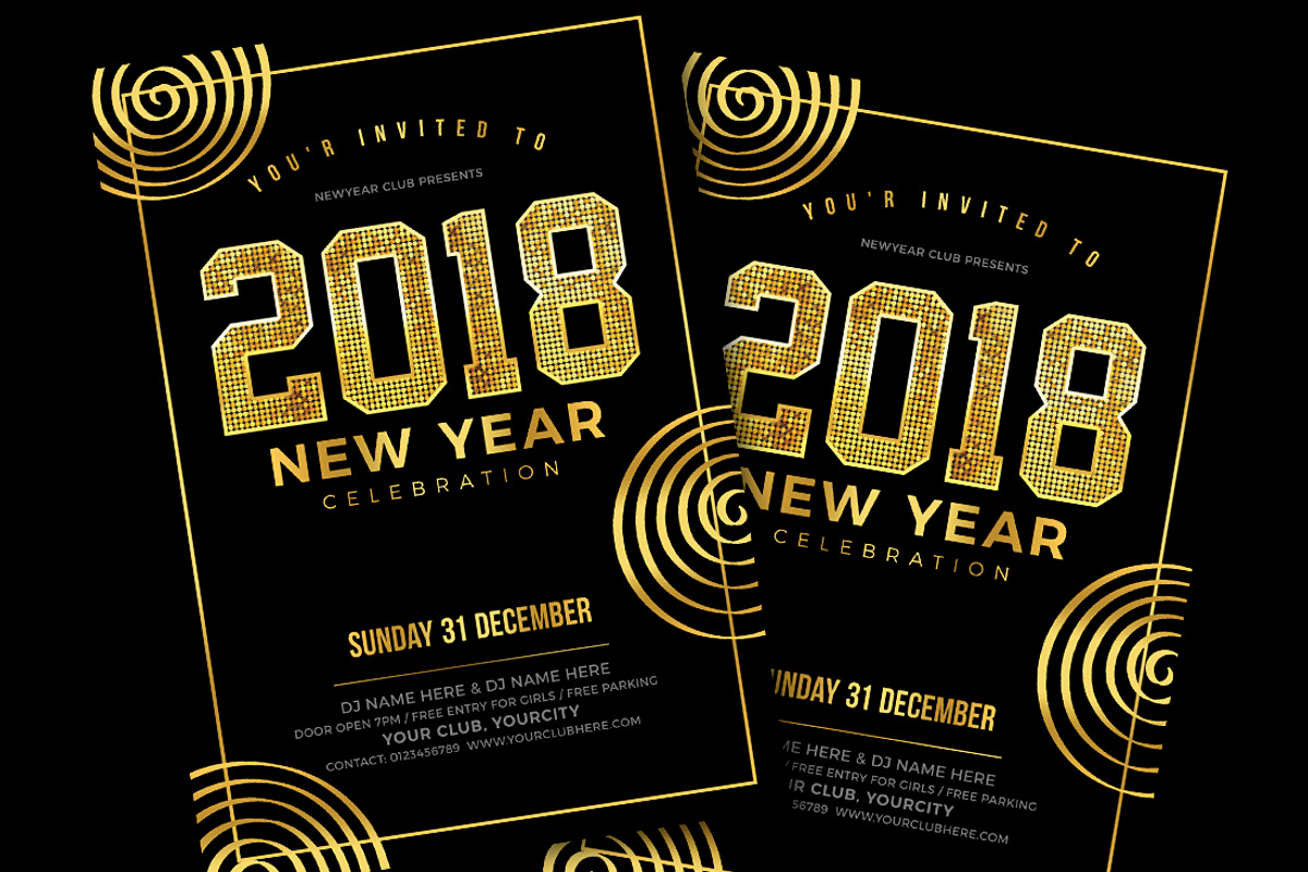 New Year Flyer, a Flyer Template by DesignWorkz (Photo 2 of 2)