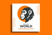 World Chimpanzee Day Banner Design, a Social Media Template by nandinigraphics (Thumbnail 3 of 4)