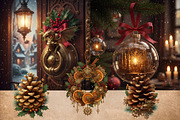 SteamPunk Christmas bundle 300 DPI, a Seasonal Illustration by Floraphoria (Thumbnail 5 of 15)