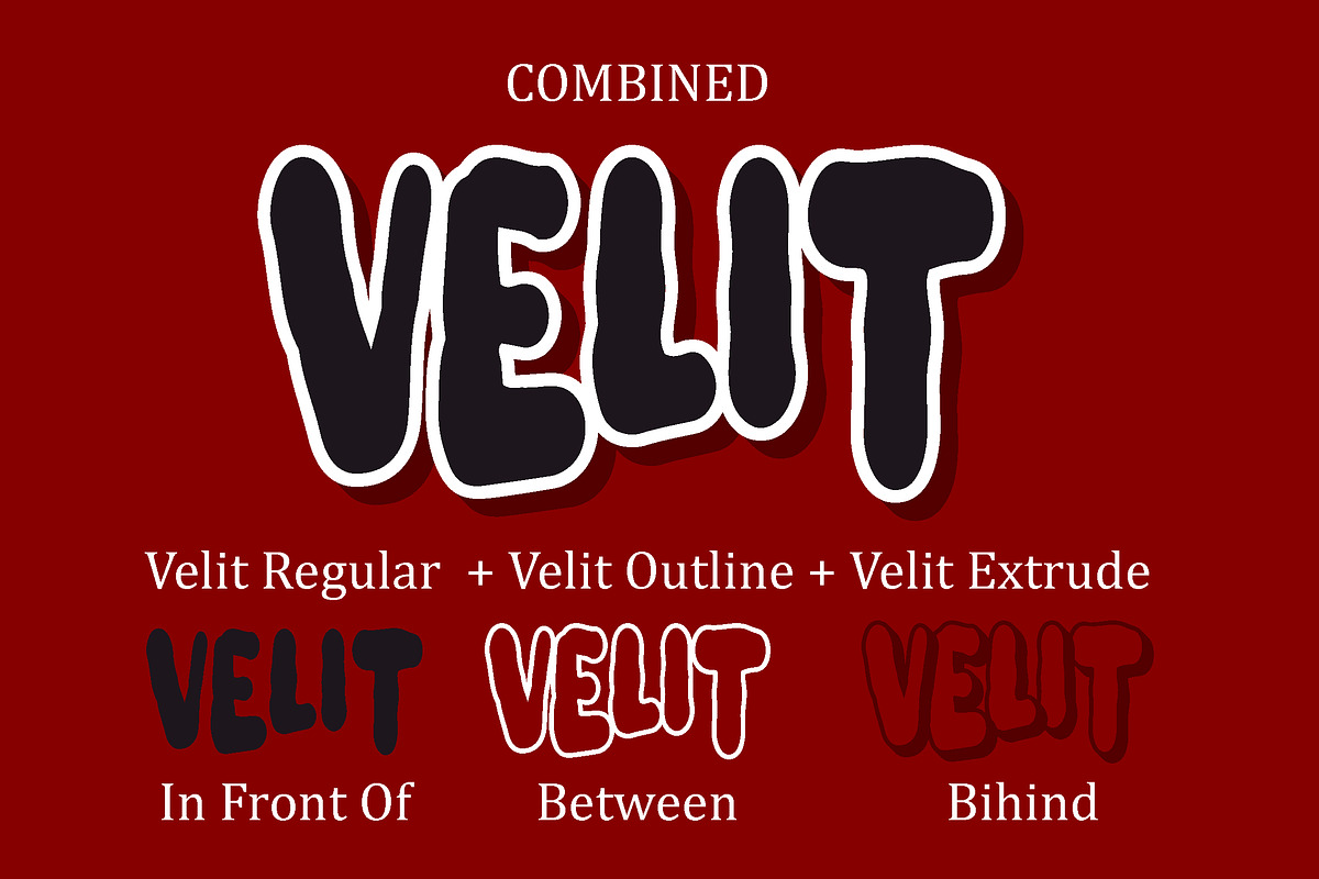 Velit - Display font, a Font by Fontcastle (Photo 2 of 7)