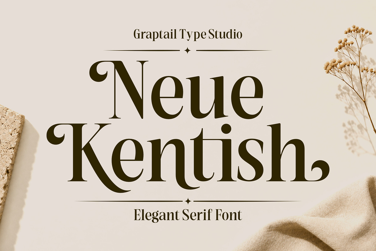 Neue Kentish | Elegant Serif Font, a Serif Font by Graptail (Photo 1 of 12)