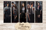 Dark Academy Bookmarks | Ephemera, a Person Illustration by GlamArtZhanna (Thumbnail 2 of 3)