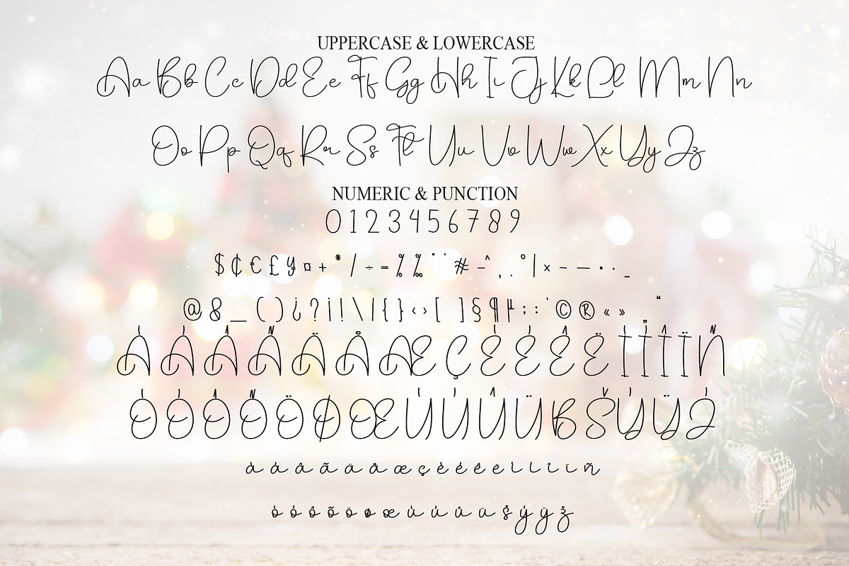 Christmas Wonderful | Script Font, a Handwritten Font by Scratchones (Photo 7 of 8)