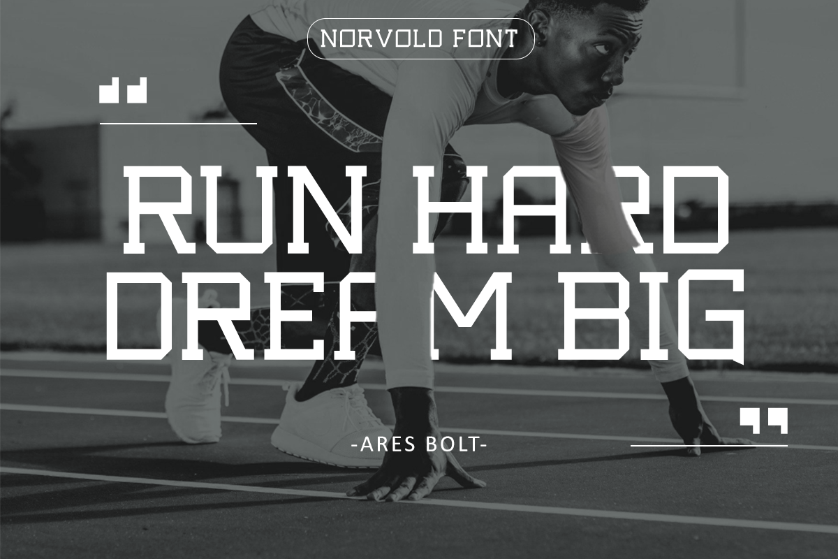 Norvold – Slab Serif Sport Typeface, a Slab Serif Font by Vadovastd (Photo 3 of 7)