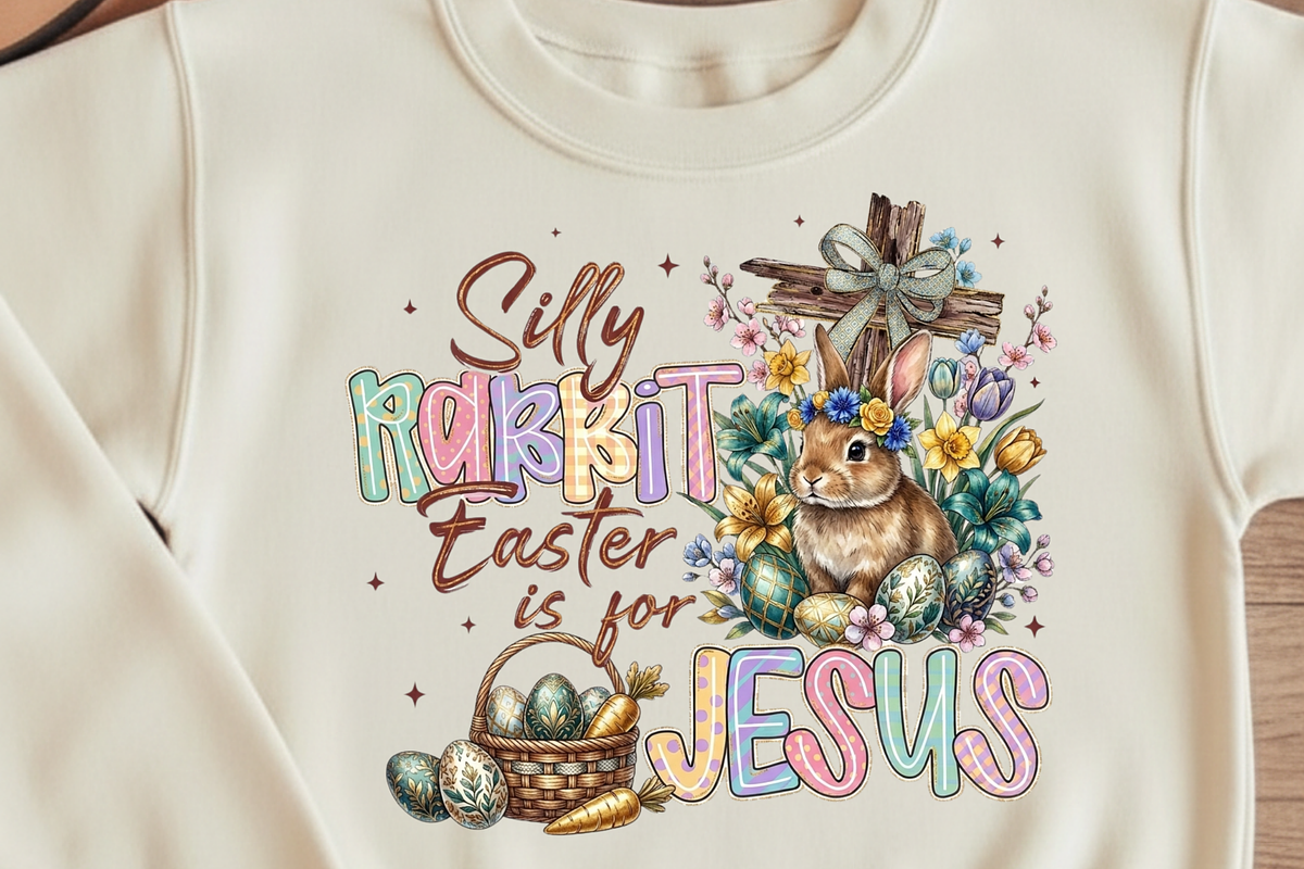 Silly Rabbit Easter Is For Jesus PNG, a Graphic by Vector Portal (Photo 1 of 6)