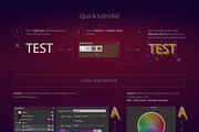 AI CS6 graphic styles Extragold, a Layer Style Add-On by popskraft (Thumbnail 4 of 4)