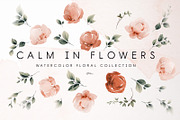Calm in flowers, floral collection, an Illustration by ollalya (Thumbnail 1 of 10)