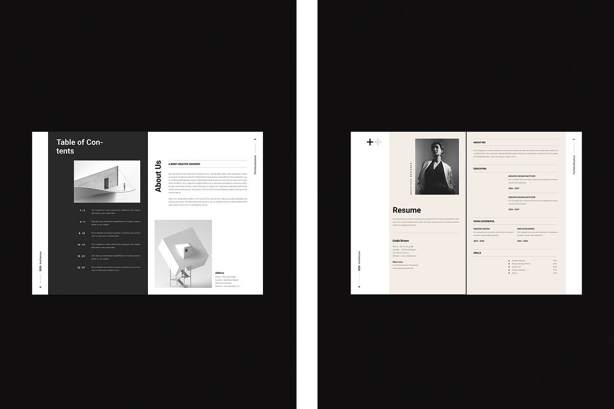 Architecture Portfolio Template, a Brochure Template by TemplateFolio-Shop (Photo 5 of 15)