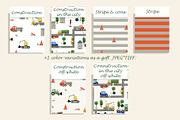 Kids Construction Seamless Patterns, a Pattern Graphic by Oksana Dovhopol Art (Thumbnail 7 of 13)