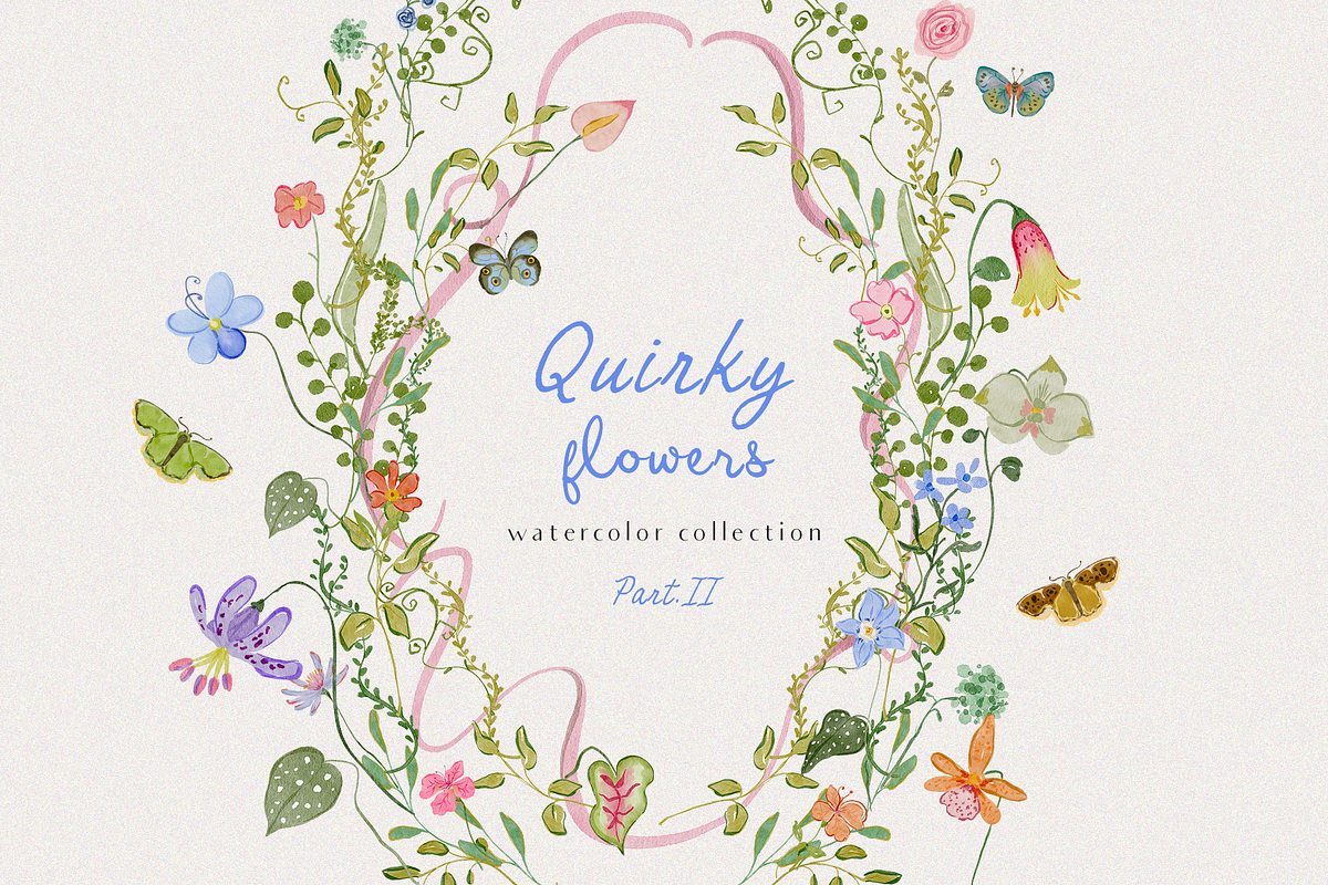 Hand-drawn quirky whimsy flowers, a Decorative Illustration by Grace Noboa Illustrations (Photo 1 of 12)