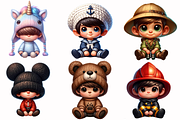Baby boy clipart, little boy png, a Person Illustration by AnetArtStore (Thumbnail 3 of 7)