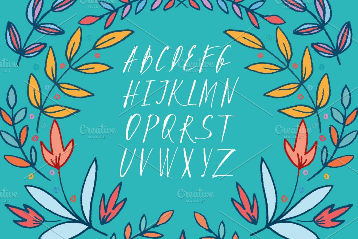 Hand drawn alphabet, a Graphic by DikayaMiau (Photo 2 of 2)