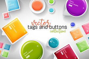 Vector Padded Buttons, Tags and IG