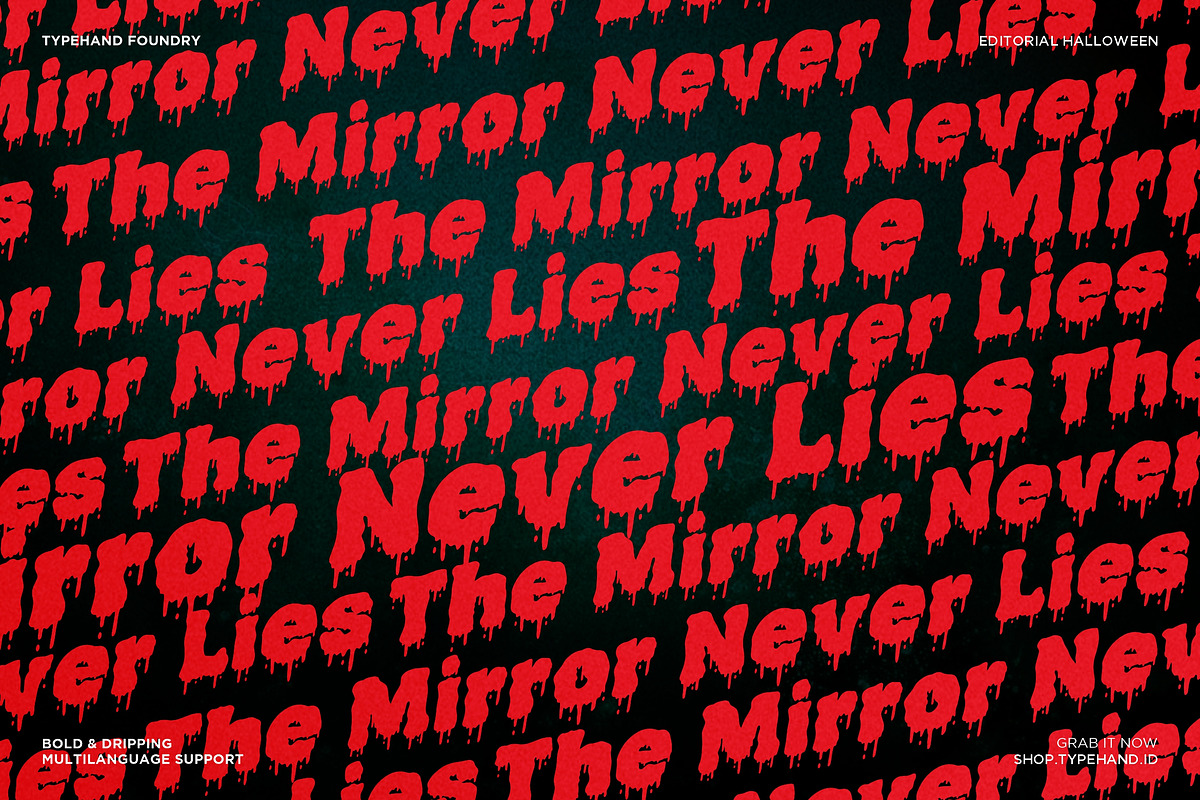 Bloodwell - Bloody Horror Font, a Font by Typehand Studio (Photo 7 of 7)