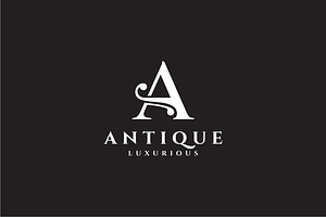 Antique Letter A Logo Design