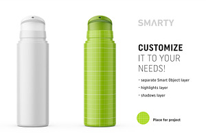 Matt Airless Bottle Mockup