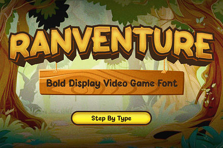 Ranventure – Bold Video Game Font, a Handwritten Font by Brand_Hero