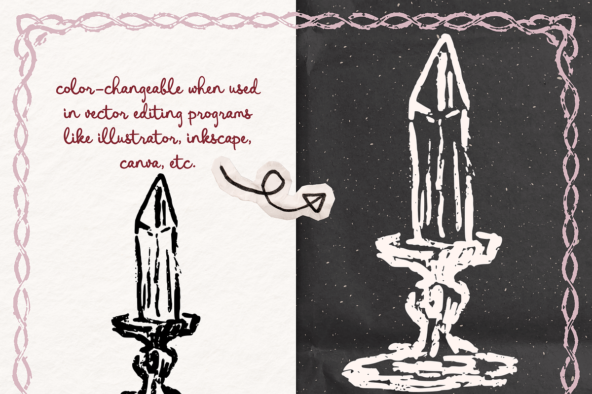 Whimsigoth Aesthetic Clipart Set, an Object Illustration by The October Creative (Photo 2 of 12)