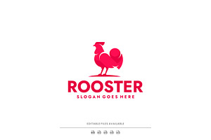 Monochrome Rooster Logo Design, a Branding & Logo Template by Artnivora.Std