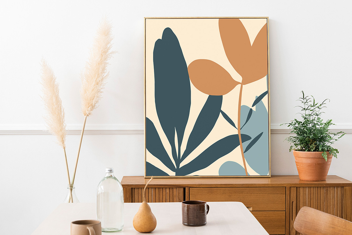 Blooming Floral Abstract Art Print, a Decorative Illustration by Vibrand Studio (Photo 5 of 13)