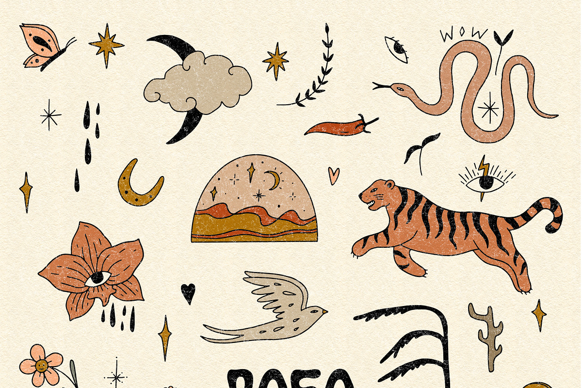 Boho Soul Bundle, an Animal Illustration by Annie Konst (Photo 2 of 13)