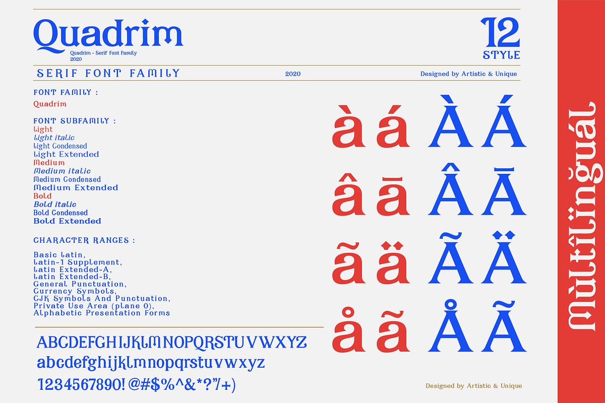 Quadrim - Serif Font Family preview 4