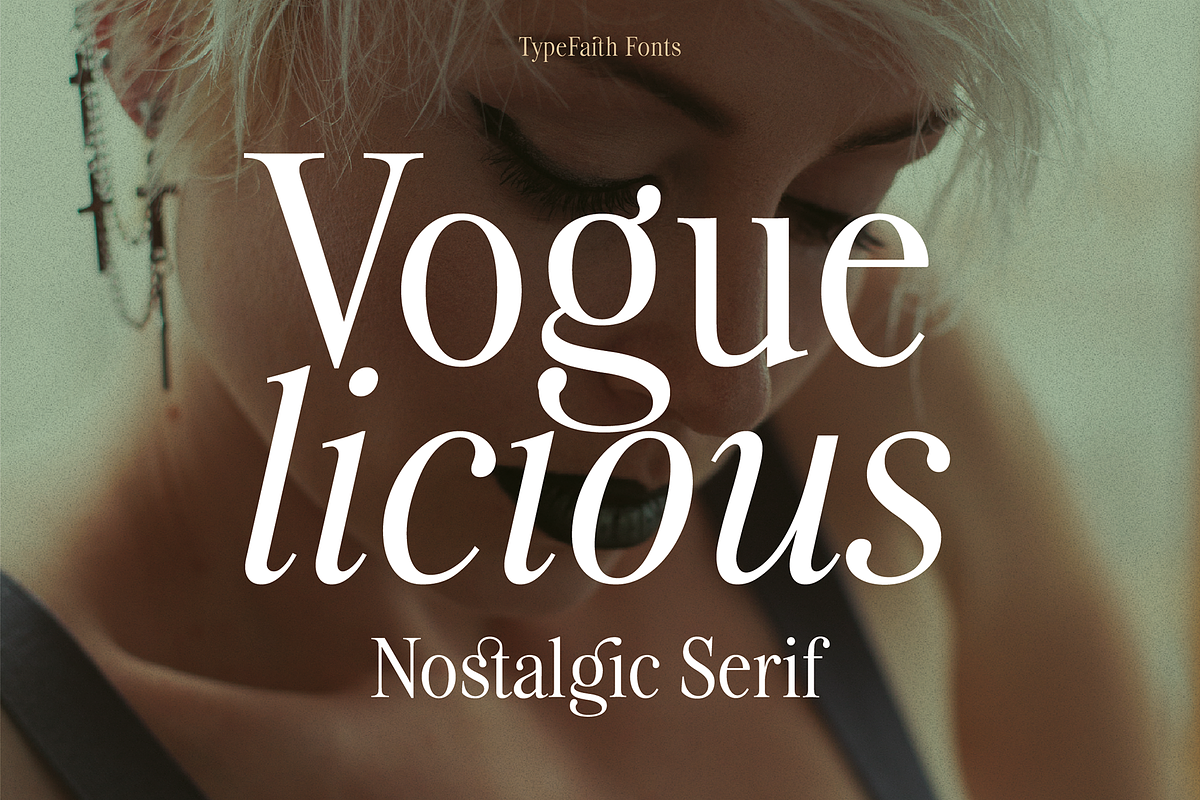 Voguelicious, Cozy Academia, a Serif Font by TypeFaith Fonts (Photo 1 of 12)