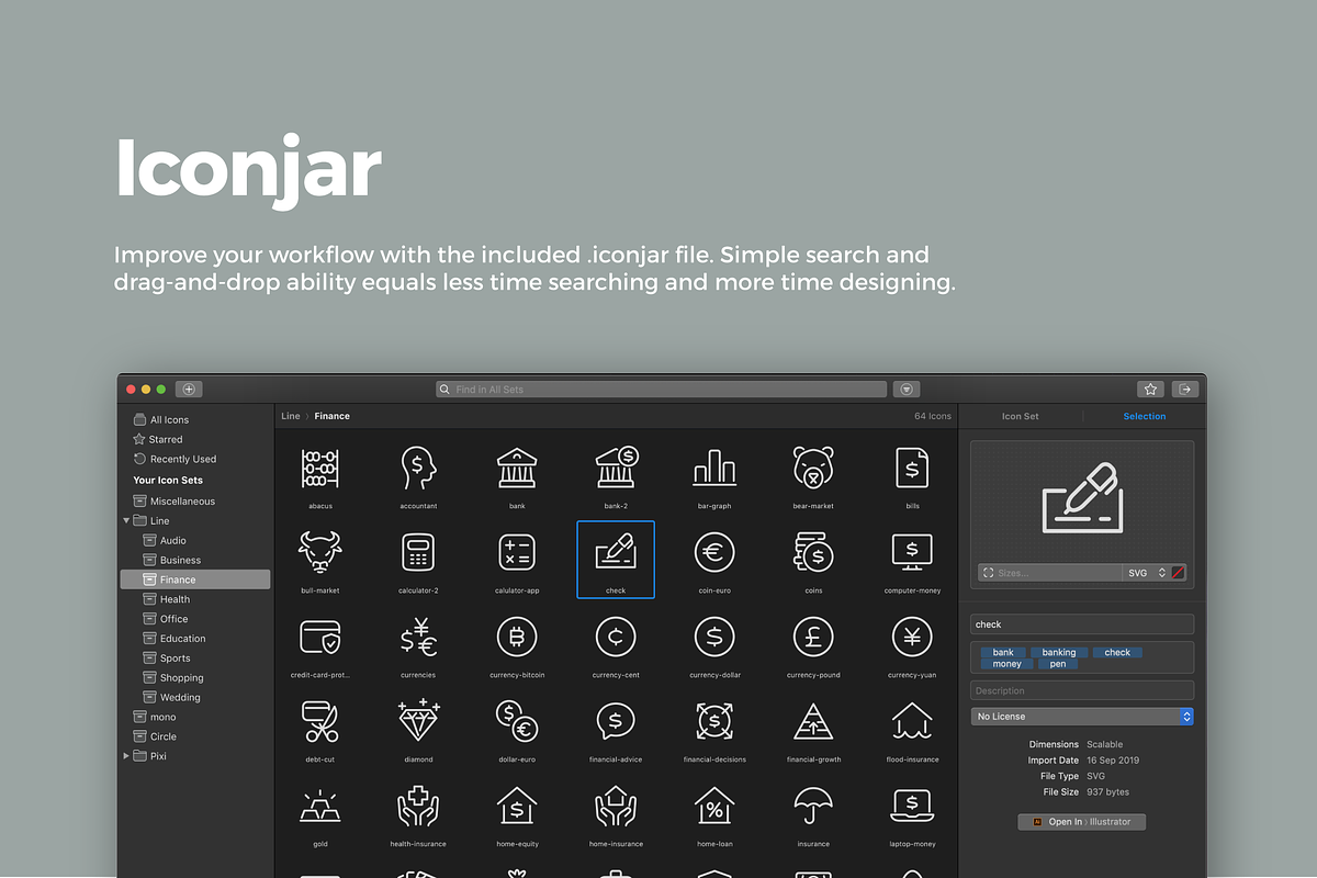Finance Icons — Pixi Line, an Outline Icon by Scott Dunlap (Photo 9 of 9)