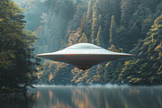97 UFO objects flying in the sky, a Transportation Photo by Handmadefont (Thumbnail 77 of 101)