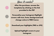 Insta Story Highlight Covers Canva, a Social Media Template by GraphiCarola (Thumbnail 10 of 10)