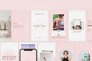 Yoga Instagram Canva Template Buri