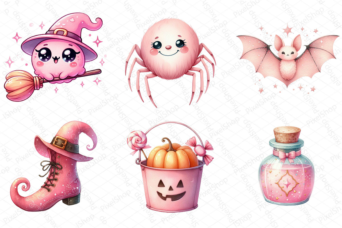 Cute Halloween Bundle, an Illustration by DreamPrint404 (Photo 3 of 4)