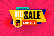Business big sale banner design, a Social Media Template by SouravDesign (Thumbnail 1 of 2)