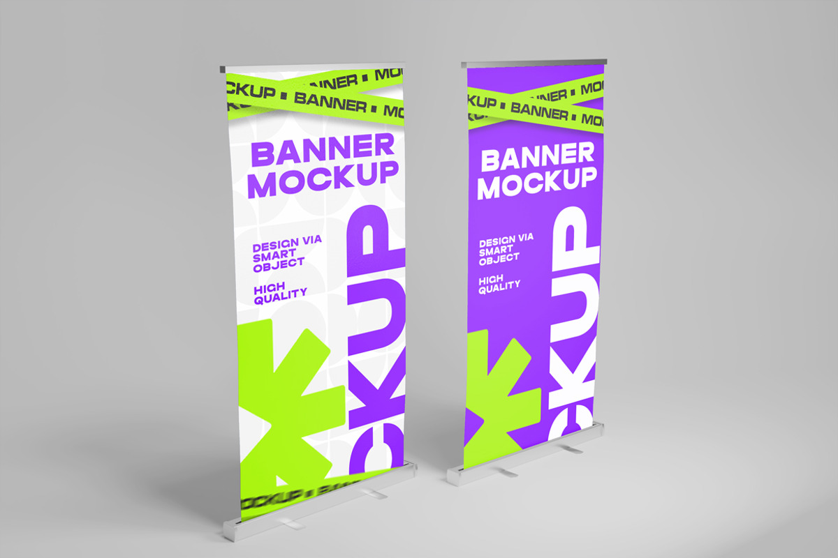 Roll Up Banner Mockup, a Product Mockup by Mockupnine (Photo 6 of 7)