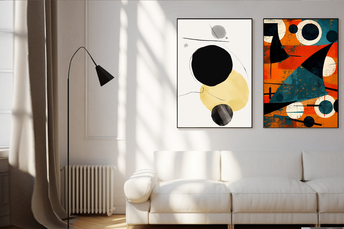 Abstract painting art set prints, a Decorative Illustration by Muzi pear studio (Photo 4 of 12)
