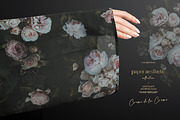 Pastel Dark Roses Wallpaper, a Pattern Graphic by paper aesthetic (Thumbnail 8 of 10)