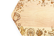Engraved Hexagonal Wooden Coasters, a Product Mockup by Moonlight Creative (Thumbnail 6 of 8)