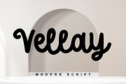 Vellay, a Script Font by Stefani Letter (Thumbnail 1 of 6)