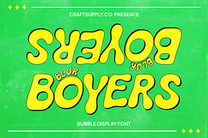 Boyers Blur, a Sans Serif Font by Craft Supply Co.
