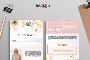 Peachy Resume Media Kit /2 Page