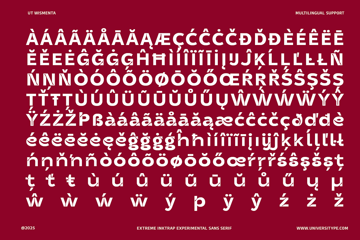 UT Wismenta - Extreme Inktrap Sans, a Sans Serif Font by Universitype (Photo 7 of 15)