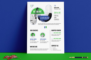 Online Course Flyer Template, a Flyer Template by MightyDesign