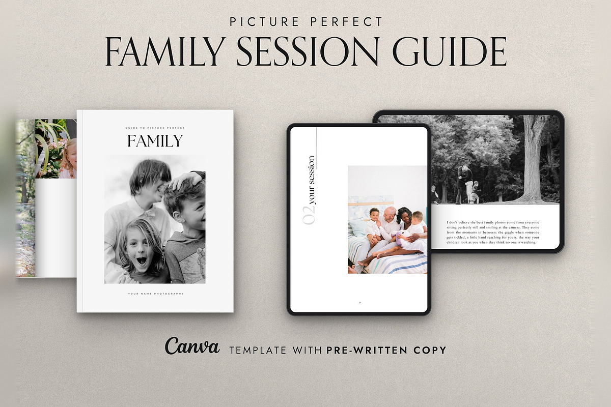Family Session Welcome Guide, a Magazine Template by Cagdas Yoldas (Photo 1 of 9)