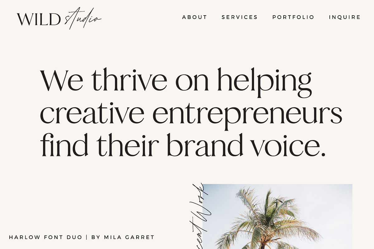 Harlow Serif Script Modern Font Duo, a Serif Font by Mila Garret (Photo 8 of 16)
