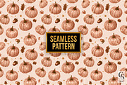 Fall Glitter Pumpkins Digital Paper, a Pattern Graphic by Creative Store (Thumbnail 4 of 5)