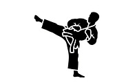 Dynamic martial arts kick silhouette, a Graphic by Amazin_art (Thumbnail 31 of 36)