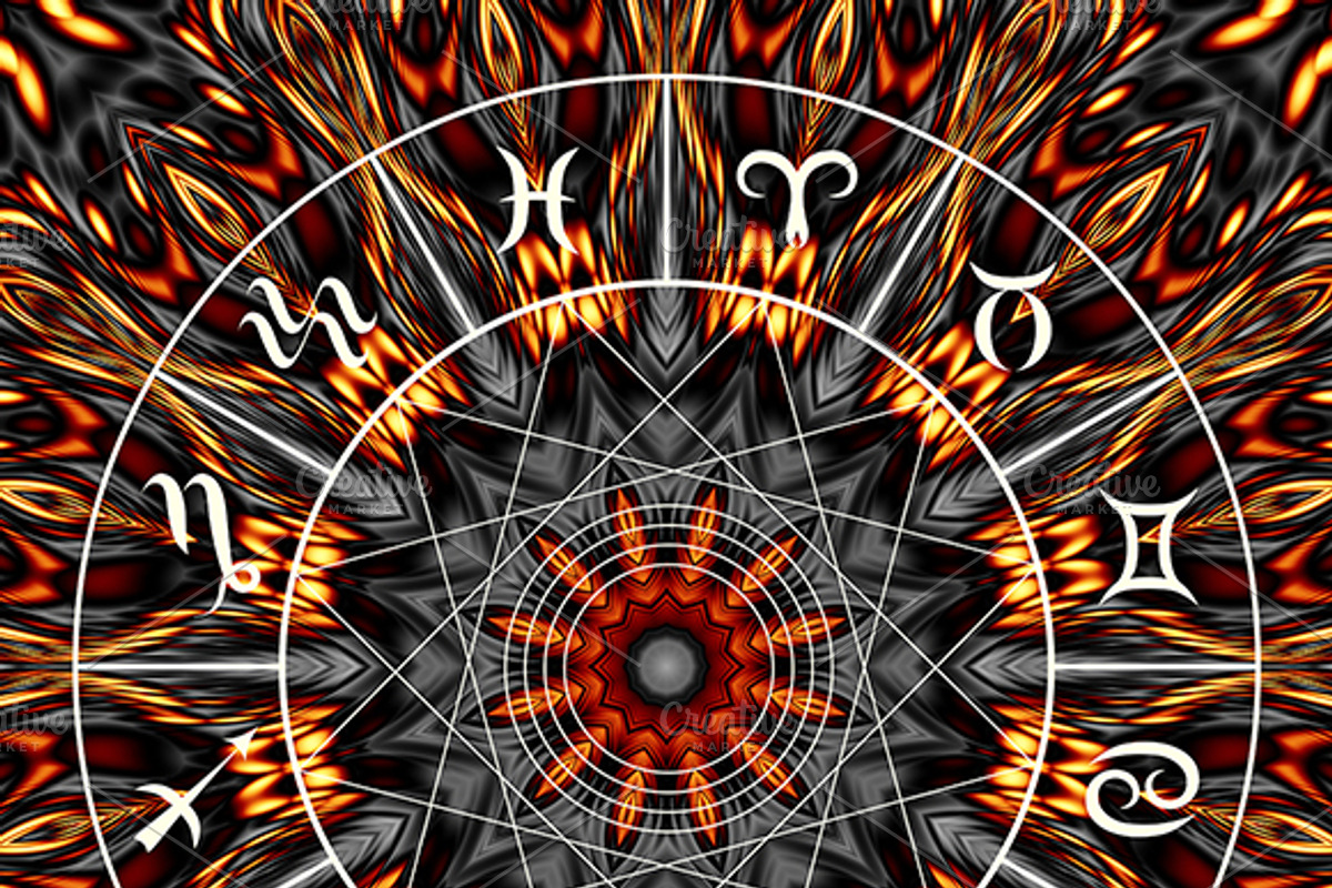 30 mystic zodiac signs circles, an Object Graphic by tkdesign (Photo 23 of 31)
